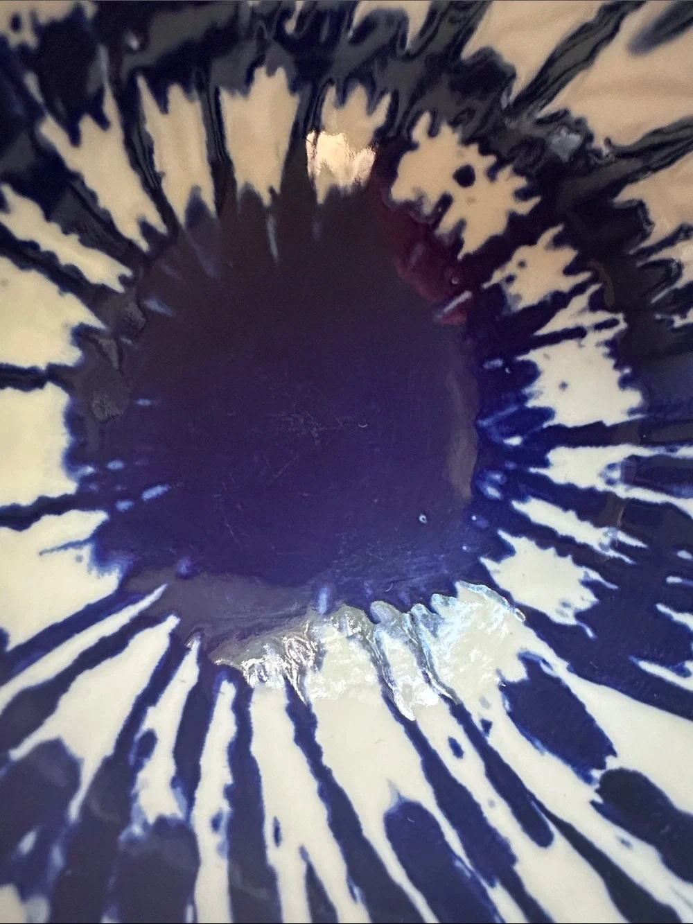 West Elm Indigo Tie Dye Small Nesting Bowls Set of 3 Prep Bowl Cobalt Blue White